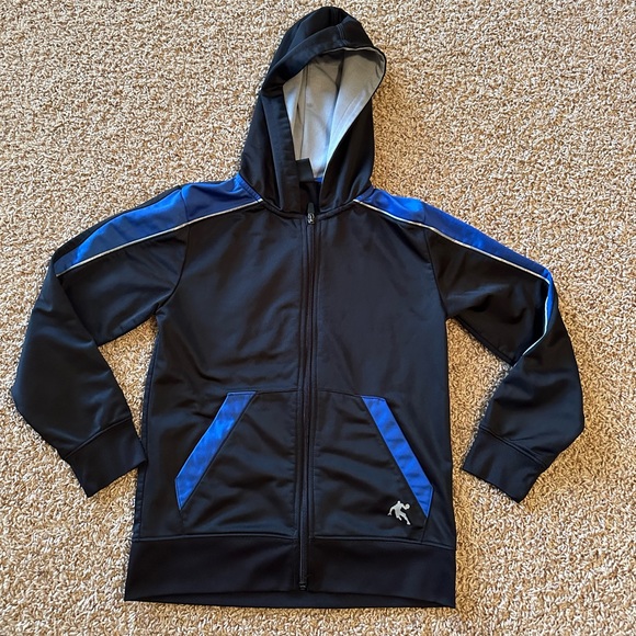Boys And1 Black and Blue Zip Up Hoodie Jacket; Size M (8) - Picture 1 of 5